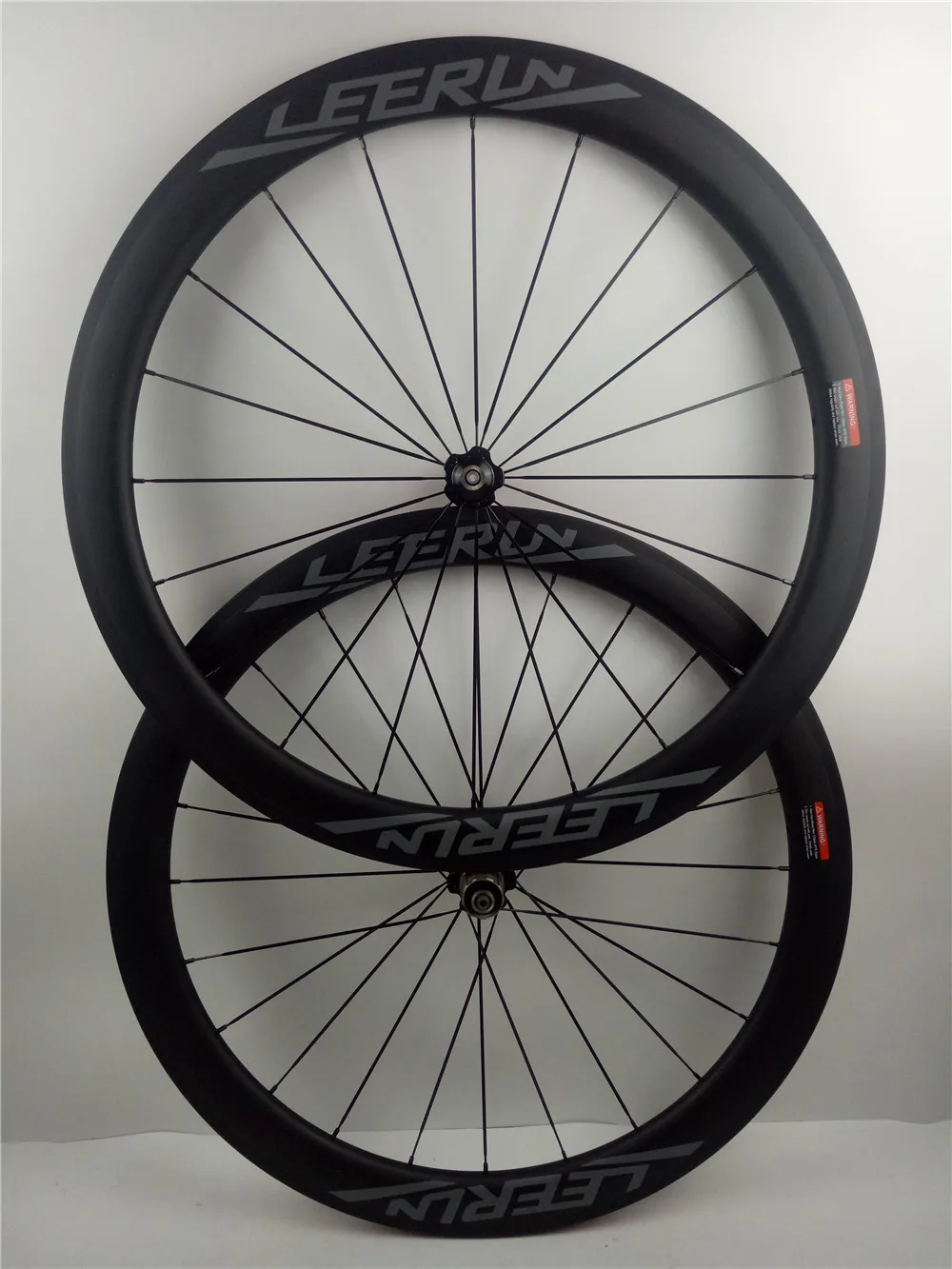 

Factory Sales LEERUN Carbon Hubs ultra light 700C High-end 50mm Clincher road bike wheels Racing Basalt Brake Surface