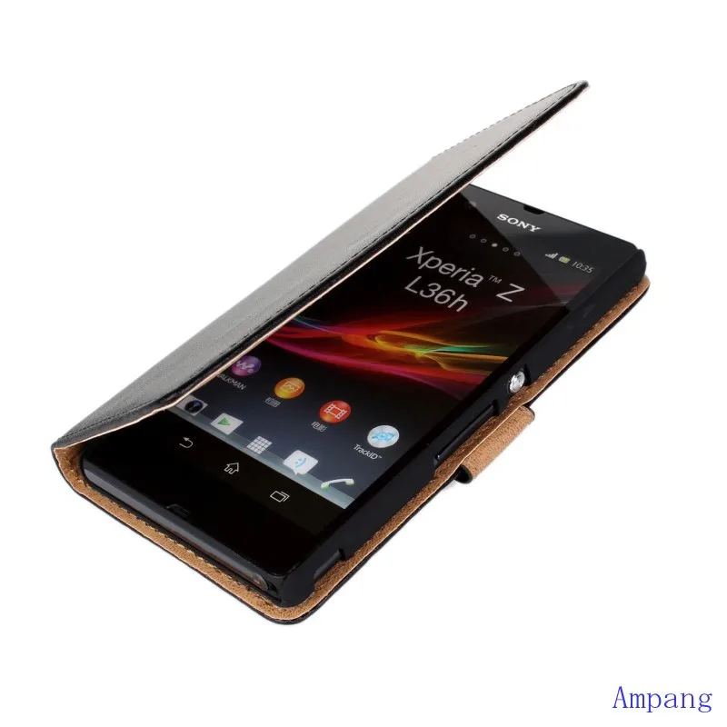 Премиум кожаный чехол для sony Xperia Z чехол C6603 C660x L36i C6602 с отделением для карт чехол из натуральной кожи для sony Xperia Z L36h чехол