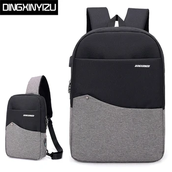 

DINGXINYIZU USB Charging Men Backpacks For Teenager Girls School Bags Laptop Travel Women Rucksack Unisex Daypack Casual Mochila