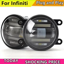 Doxa стайлинга автомобилей Светодиодный туман светильник для Infiniti QX30 QX50 QX56 QX60 QX70 QX80 светодиодный туман светильник Автомобильная противотуманная фара