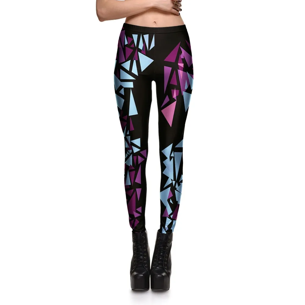 

Fashion Galaxy Print Colorful triangle Leggings Women Digital Printed Trousers Fitness Pants 3784 Drop Shipping