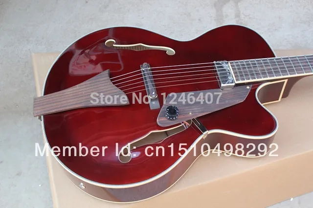 Cheap Manufacturers make best  L5 F half a hollow hole L5 jazz electric  guitar EMS free delivery