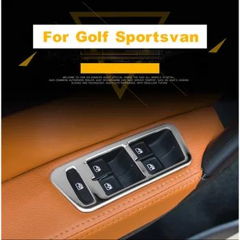 

Car Accessories For Volkswagen VW Golf 7 2014 2015 2016 2017 ABS Inner Door Window Switch Cover Trim Fit Left Hand Drive 4Pcs
