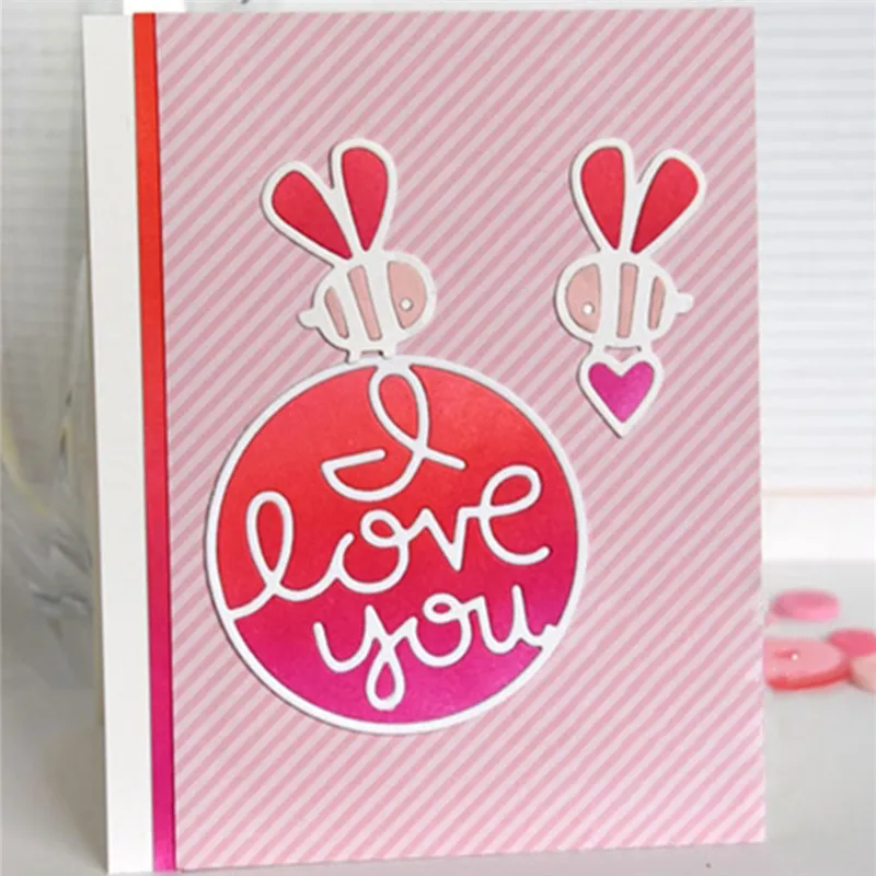 

Eastshape Love Series Letter Metal Cutting Dies New 2019 Circle Shape Love Cuts Dies for Card Making Craft Embossing Stencil