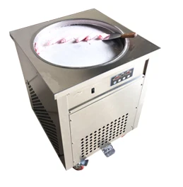 Free shipping hot sale 740w flat pan fried ice cream machine SINGLE POT Stainless steel Ice Pan Machine roll ice cream maker