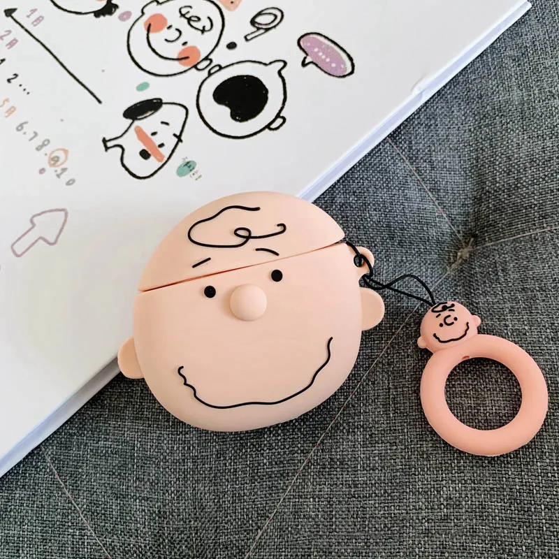 Style 1 Забавный чехол с рисунком собаки для Airpods чехол милый силиконовый Bluetooth наушники защитный чехол Капа для Air pods аксессуары милая сумка - Цвет: Style 1