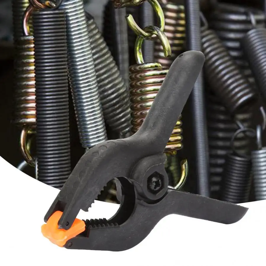 

10 Pcs Spring Nylon Clamp Clip Strong Clamp Force Soft Nose Spring Clips