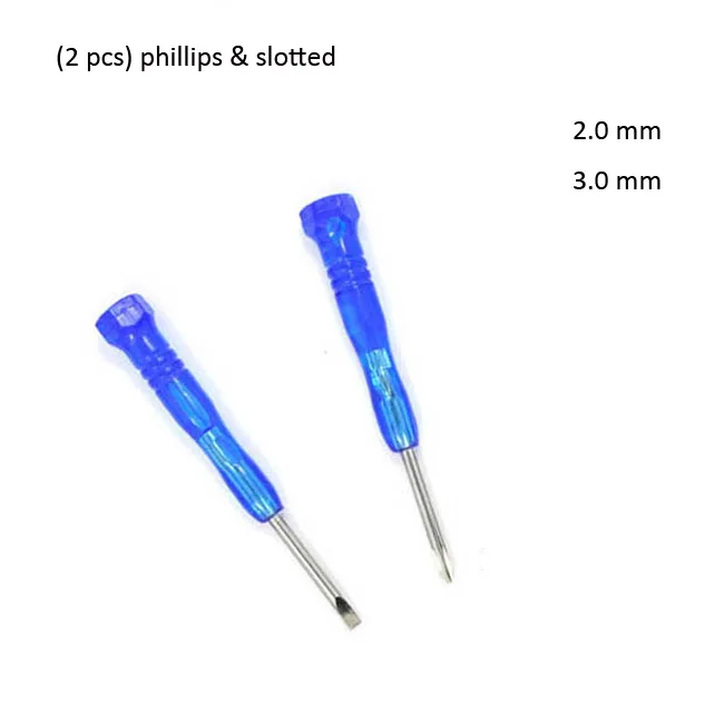 (2 pcs/ set) 2mm / 3mm mini Screwdriver Set Slotted & Phillips