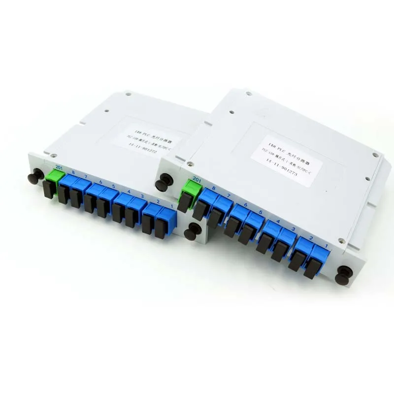 10 шт./лот от 1 до 8 SC APC UPC PLC сплиттер 1x8 B SC/APC Волоконно-оптический ПЛК волоконный инструмент