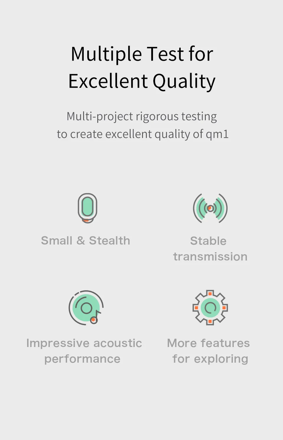 Блютуз гарнітура QCY qm1, Bluetooth-гарнітура, навушник