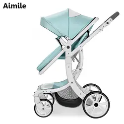 Aimile детская коляска может сидеть на плоской лежащей высокой пейзаж складной для маленьких детей новорожденных детские тележки