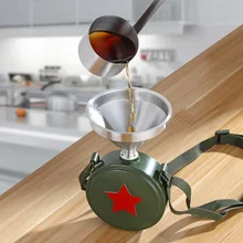 Нержавеющая сталь браслет вина колба Воронка кухня утечка масло кувшин маленький рот воронки Pourer сепаратор пиво жидкость Бар инструменты