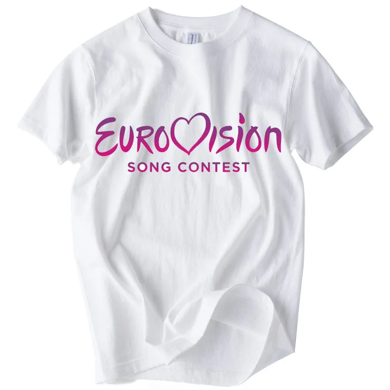 

2018 New Summer EUROVISION T-SHIRT Men Casual Comfort Short Sleeve T-shirt Men