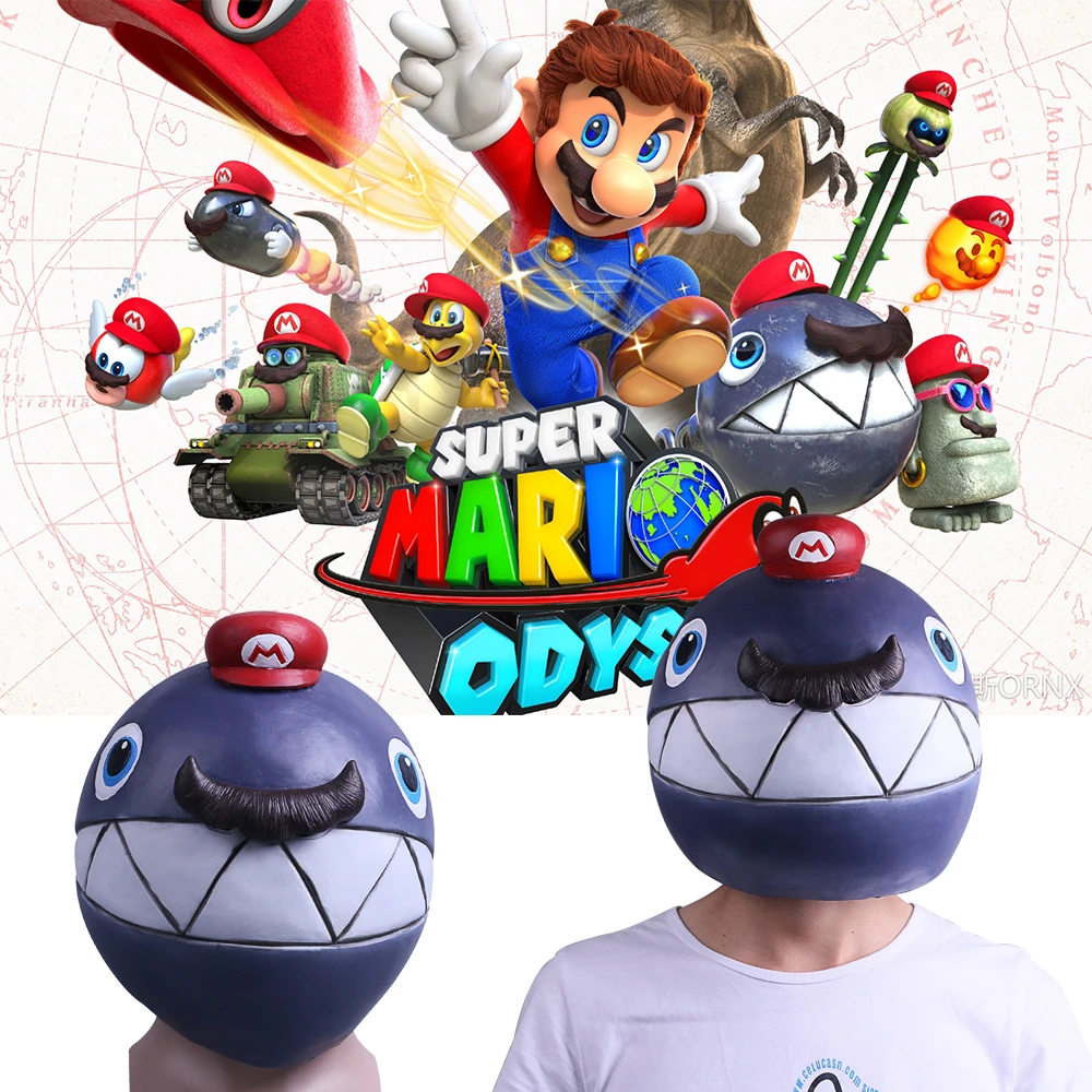 ゲームスーパーマリオオデッセイマスクコスプレオデッセイ爆弾マスク衣装手作りモンスターマスク Boys Costume Accessories Aliexpress