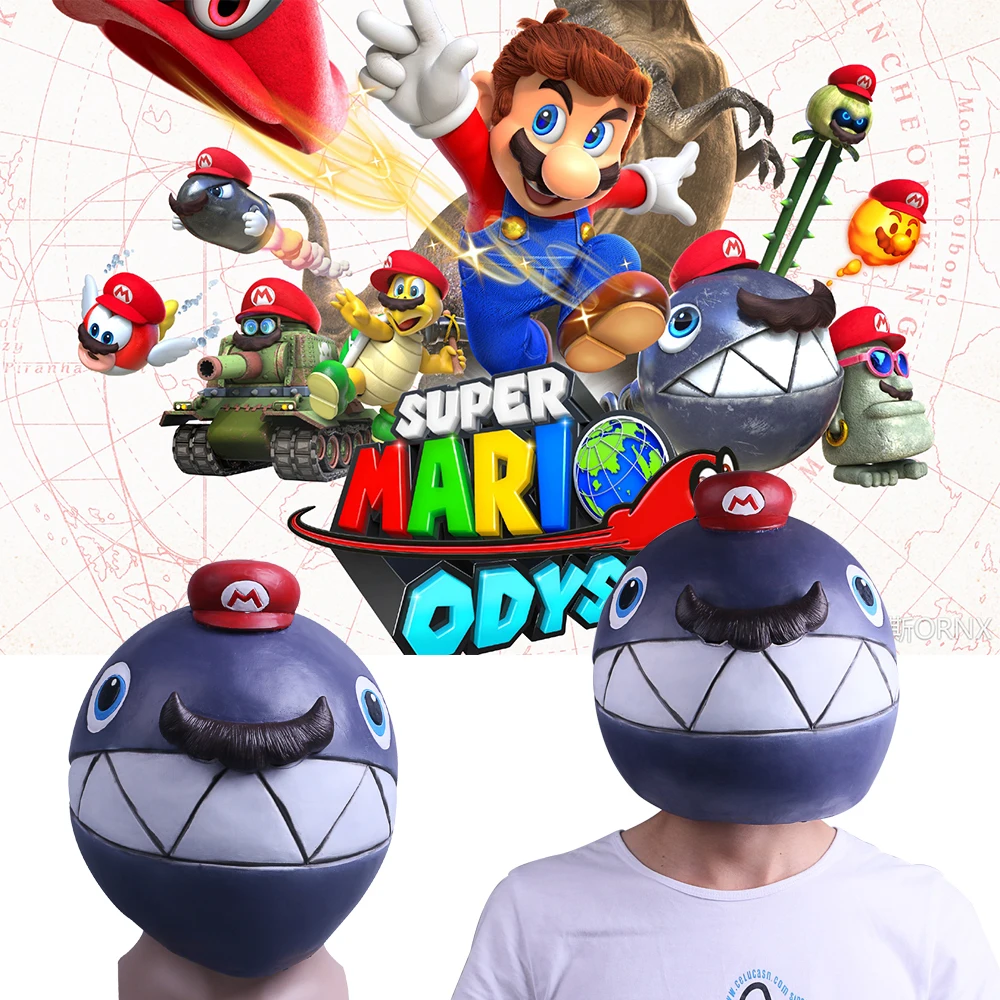 Маска из игры Super Mario Odyssey маска для косплея Bomb костюм ручной работы