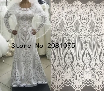 

Alibaba Express African Lace Fabric 2018 High Quality Yellow Lace Sequin Fabric White Lace Fabrics For African Parties