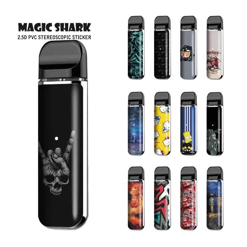 

Magic Shark Batman Skull Monkey King Simpson Dreamy Sky Fashion Sticker Wrap Skin Film Case for Smok Novo