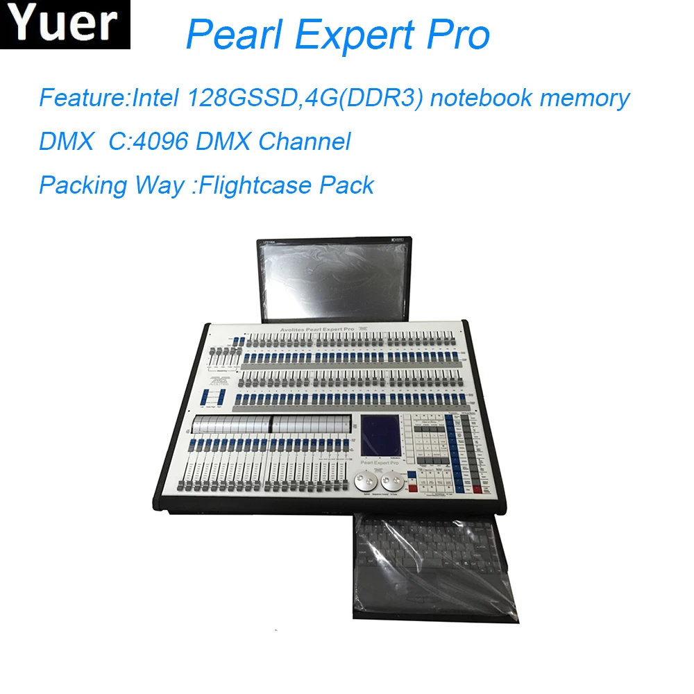 

New Pearl Expert Pro Stage Lighting Controller 4096 DMX Channel Moving Head Par Stage Effect DJ Disco Lights LED Console