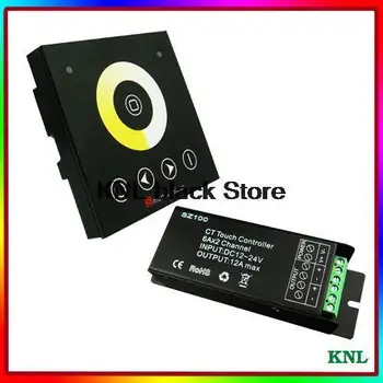 

New DC12-24V wireless touch RF remote control, wall-mounted touch panel dimmer 5 function buttons color temperature controller