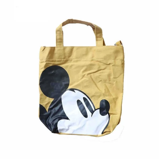 Плюшевый рюкзак Дисней, мультяшная детская Холщовая Сумка, милая дамская сумка в форме Микки Мауса, сумка на плечо, сумка для ланча, сумки