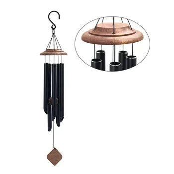 

5 Tuned Metal Tubes Wind Chimes Outdoor Amazing Grace Wind Chime Sound Balcony Decor for a Birthday Gift Music Room Ornament
