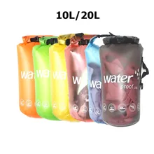 10L 20L Водонепроницаемый Drift Дайвинг Плавательный мешок остающийся сухим под водой плечо поясная карманная сумка ПВХ Каякинг парусный спорт рюкзак