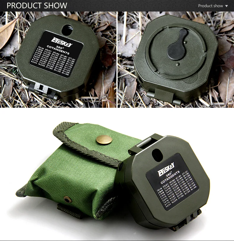 Equipamento de Sobrevivência de Acampamento Bússola de Bolso Acampamento ao ar Bússola Geológica Eyeskey Profissional Handheld Leve Militar ao ar Livre Bússola 3 Cheap Bússola