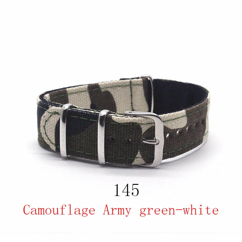 

Watch Band-20MM High Quality Nylon Nato strap lady man woman boys girls unisex multi color Military Sport Wrist Bands Belt Sraps