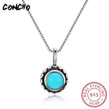 

2018 New Arrival Hot Sale Pendant Necklaces Trendy Collier Sautoir Long Concho Jewelry 925 Sterling Round Necklace For Women