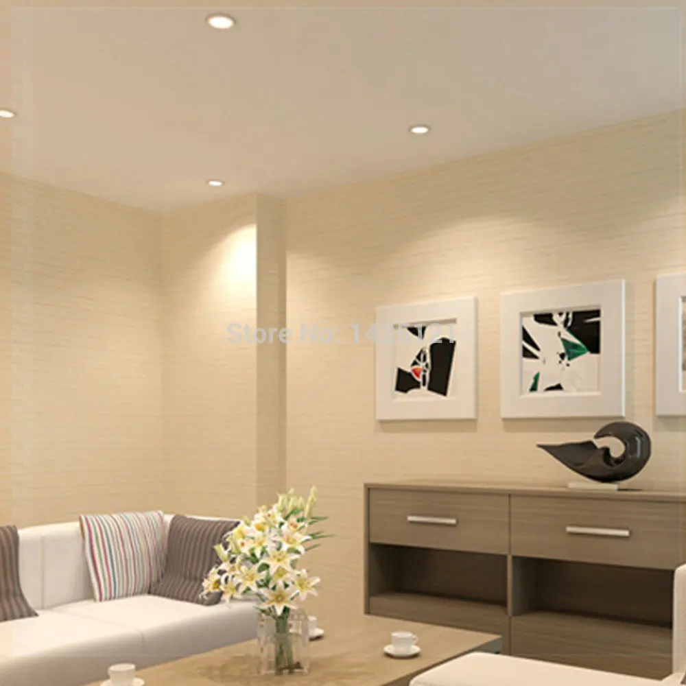 Pure color cream colored plain coloured wallpaper deep embossing