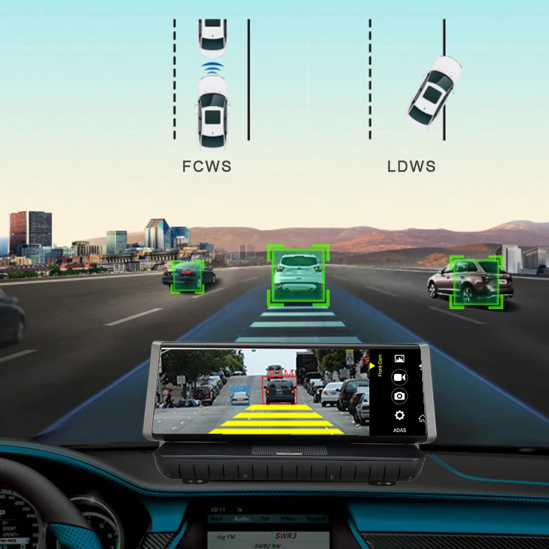Camlive E02 приборная панель Автомобильный регистратор 8 &quot4G ADAS видеорегистратор