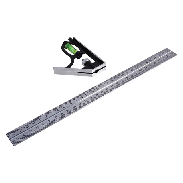 Combination Square Angle Ruler 45/90 Degree Adjustable Sliding Guage