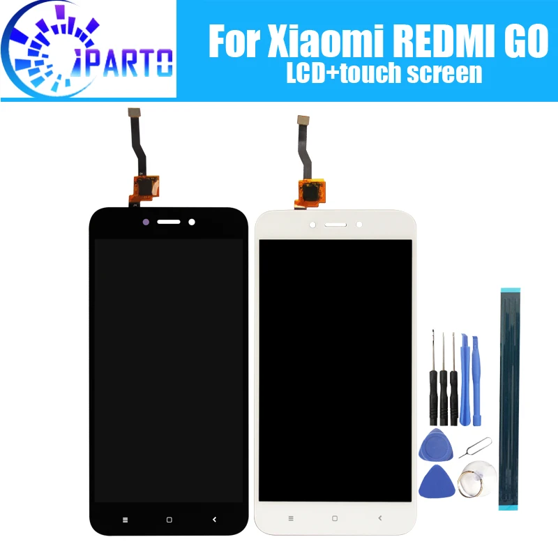 Для Xiaomi Redmi GO ЖК-дисплей+ кодирующий преобразователь сенсорного экрана в сборе протестированный ЖК-экран+ сенсорный для Xiaomi Redmi GO+ Инструменты