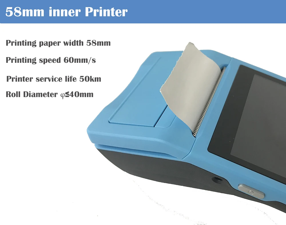 Q3 Q4 Q5 POS системный терминал КПК с термопринтером Встроенный и сканер штрих-кодов и опция NFC