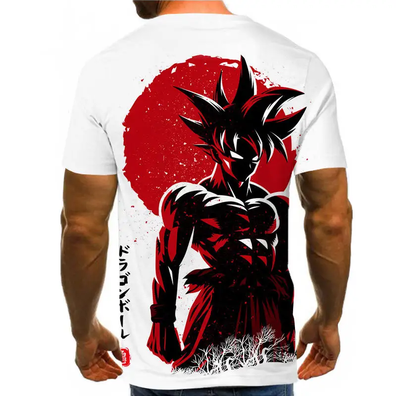 Dragon Ball Z Ultra Instinct God Son Goku Super Saiyan Men Tshirt 3D Printed Summer O-Neck Daily Casual Funny T shirt Plus Size