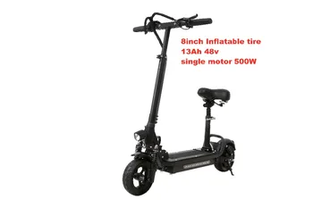 

8" Off Road Electric Scooter Adult 48V 500W 13/21AH Strong powerful new Foldable Electric Bicycle fold hoverboad bike scooters
