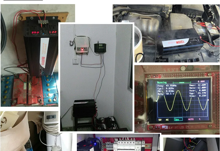 800 Вт Чистая синусоида солнечный инвертор переменного тока DC 12V 24V 48V к переменному току 110V 220V