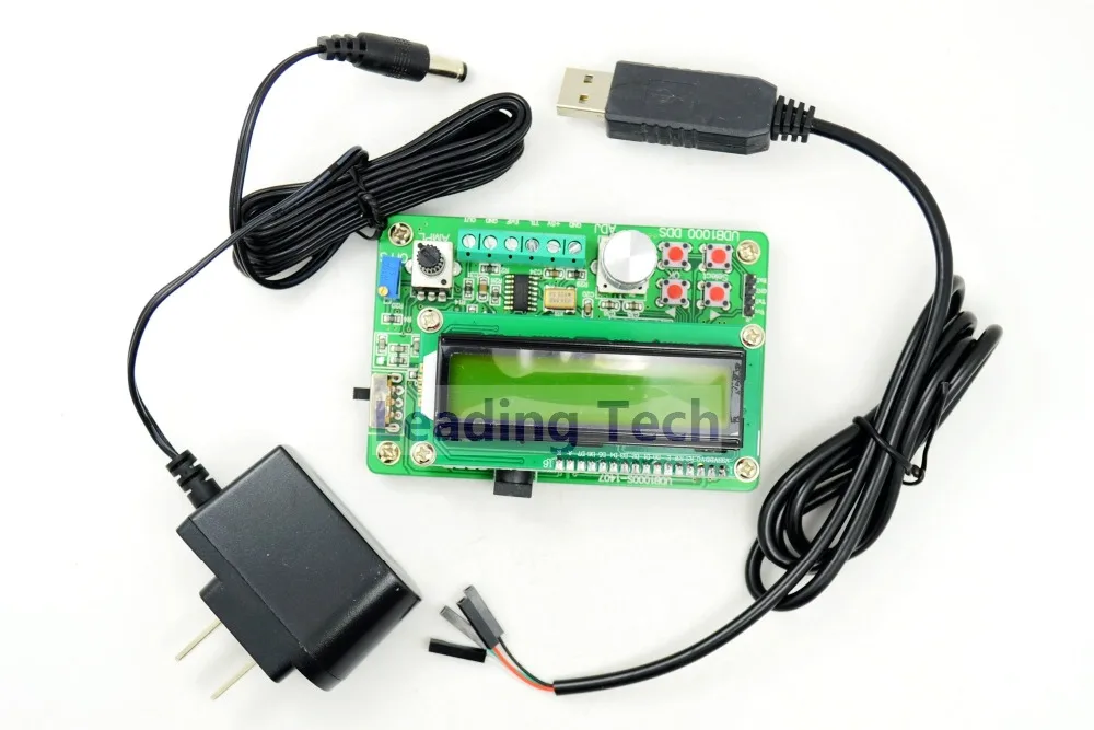 

UDB1002S Signal Generator Source Frequency Counter DDS Module Wave 2MHz w/ Adapter
