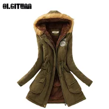 Winter Women Coat 2018 Parka Casual Outwear Military Hooded Coat Woman Clothes Fur Coats female Winter