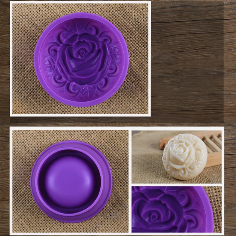 Помадка торта 3D цветок свеча форма для мыла формы пищевого качества силиконовые изделия из смолы Мыло DIY кухонные аксессуары