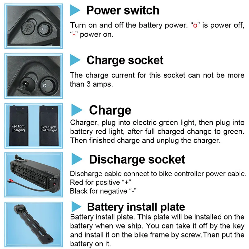 Bluetooth Ebike батарея 52V 17.5Ah 48V 13Ah Hailong Li Ion Акула для 1000W 750W 500W комплекты моторов|Батарея