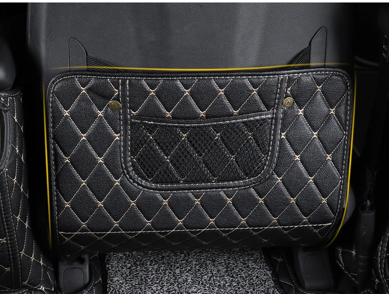 Lsrtw2017 волокно кожа заднего сиденья автомобиля анти-удар коврик для hyundai Tucson