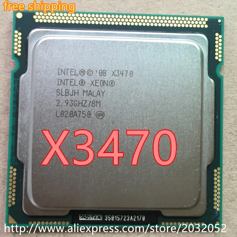 amd processor lntel X3470 Quad Core 2.93GHz LGA 1156 95W 8M Cache Desktop CPU equal i7 870 scrattered pieces (working 100% Free Shipping) most powerful processor