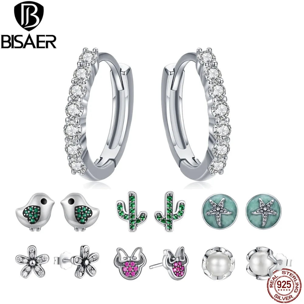 Brincos 925 Sterling Silver Daisy Flower Stud Earrings for Women Crystal Plane Feather Fashion Earrings Bijoux Silver Jewelry Brincos 925 Sterling Silver Daisy Flower Stud Earrings for Women Crystal Plane Feather Fashion Earrings Bijoux Silver Jewelry