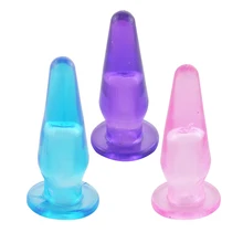 Silicone Anal Plug Beads Jelly Toys Skin Feeling Dildo Adult Sex Toys for Men Sex Products
