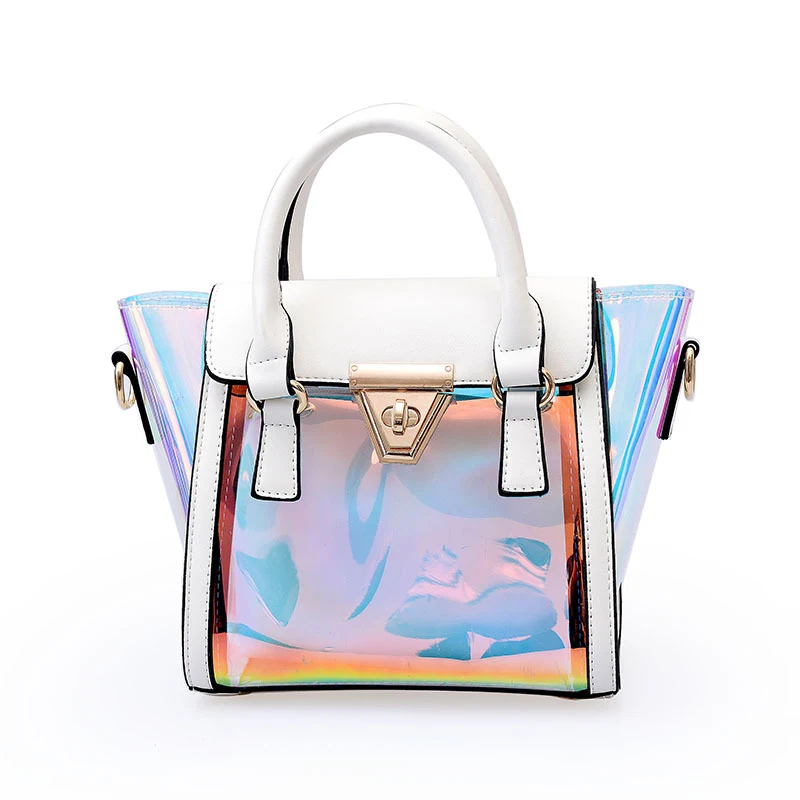 

New Summer New Transparent Laser Ms. Trend Mobile Handbags Wild Shoulder Messenger Bag