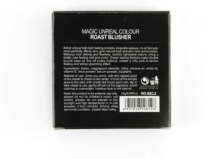 UBUB 8 Color Baked Blush Make up Blush Rose Bronzer Mineralize Rubor Cheek Color Blusher Palette Petal Face Blush