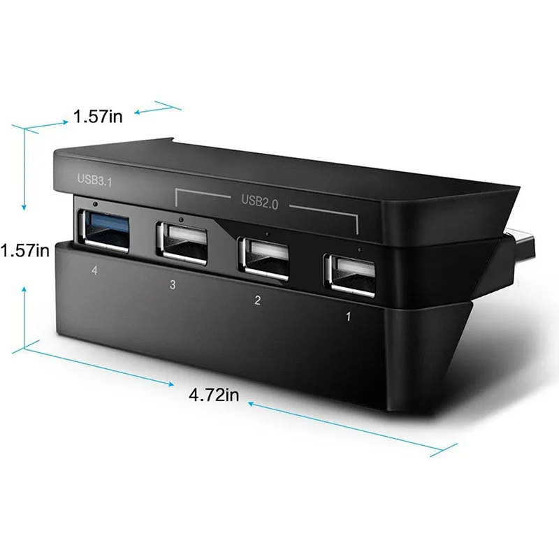 4 USB порта концентратор для PS4 тонкий 3 1 2 0 Супер скорость передачи зарядное
