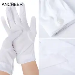 Коллекция перчатки парад Формальные инспекции Tuxedo почетного караула служить этикет 1 пара Белый