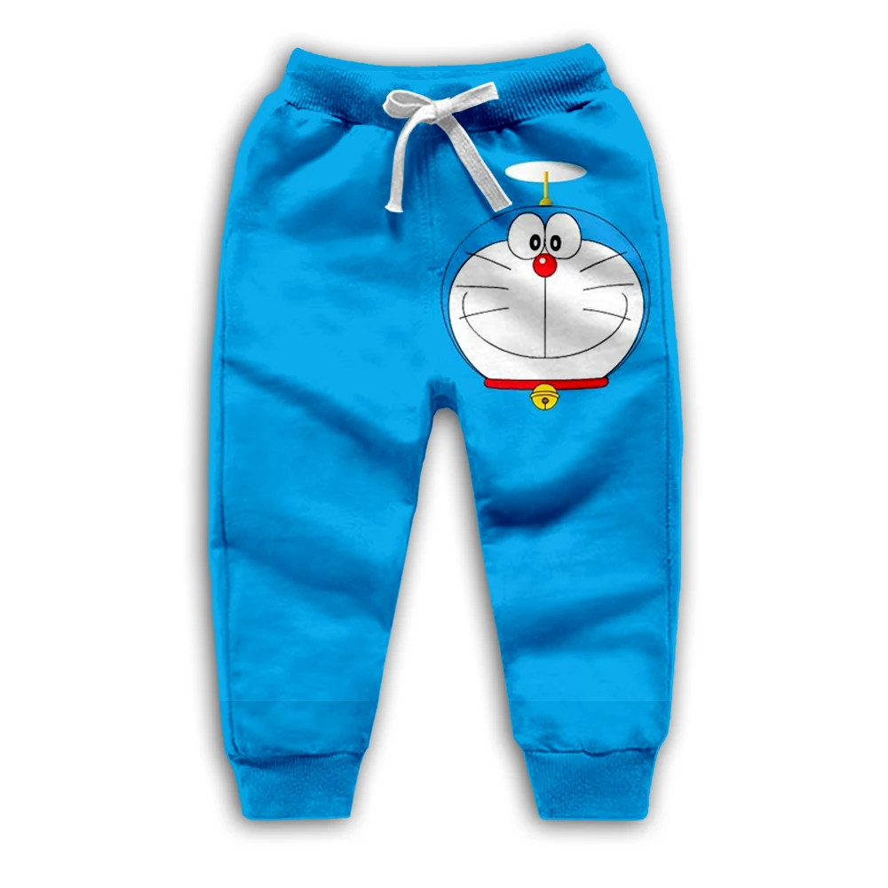 Милые Мультяшные детские голубые толстовки Doraemon с 3D принтом модные милые